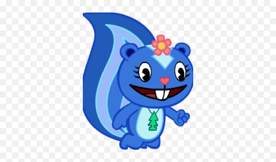 Petunia - Handy Petunia Happy Tree Friends Emoji,Htf Emoticon Disco Bear