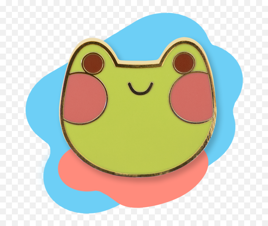 Enamel Frog Pin - Dot Emoji,What Is Coffee Frog Emoji