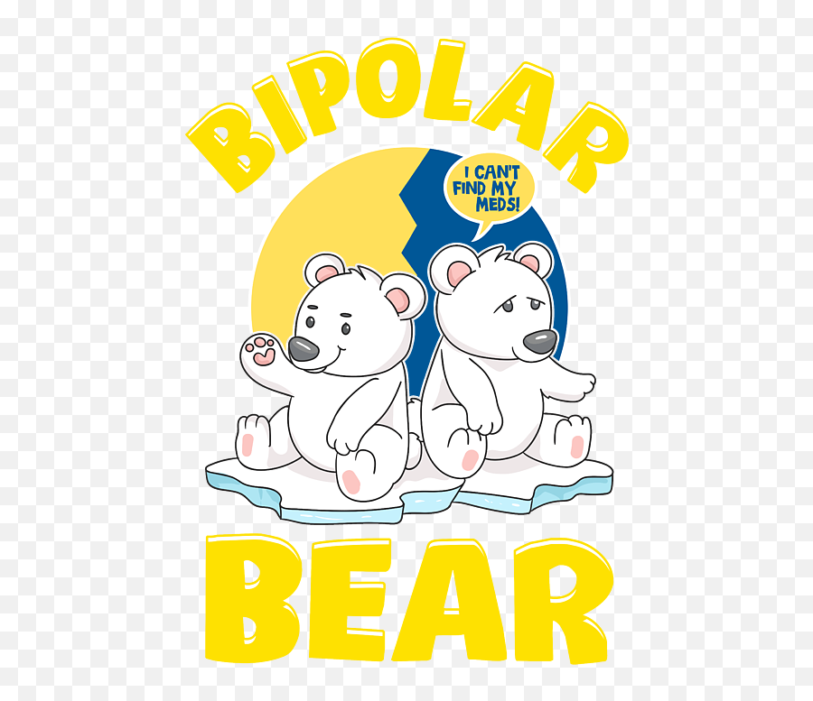 Bipolar Bear Polar Bears Emotional Polarity Pun Beach Towel - Dot Emoji,I Can't Deal With Serious Emotions Joke