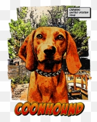 Coonhound Tshirt - Vibrant Vectoranimal Den Emoji,Redtick Emoji