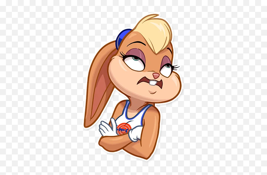 Telegram Sticker 14 From Collection Lola Bunny Emoji,Space Jam In Emoticons