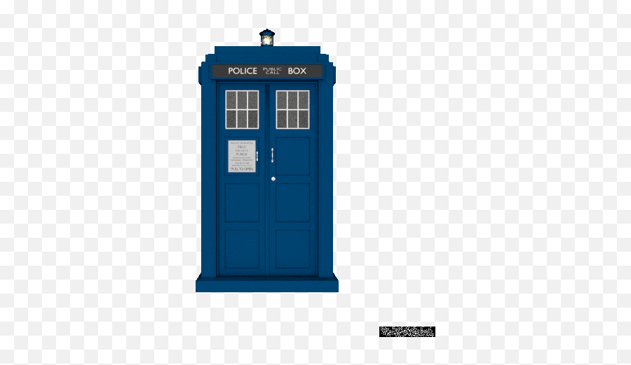 The Tardis On Make A Gif Emoji,Tardis Emoticon Fb