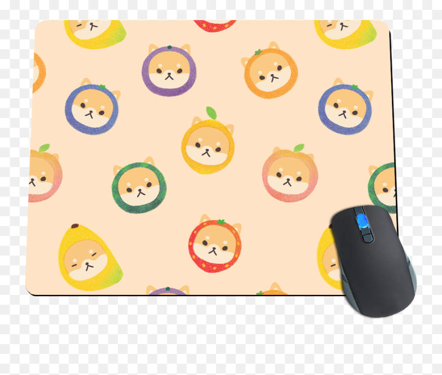 For Fans By Fansfruithead Shiba Toss Mousepad - Computer Hardware Emoji,Mouse Emoticon