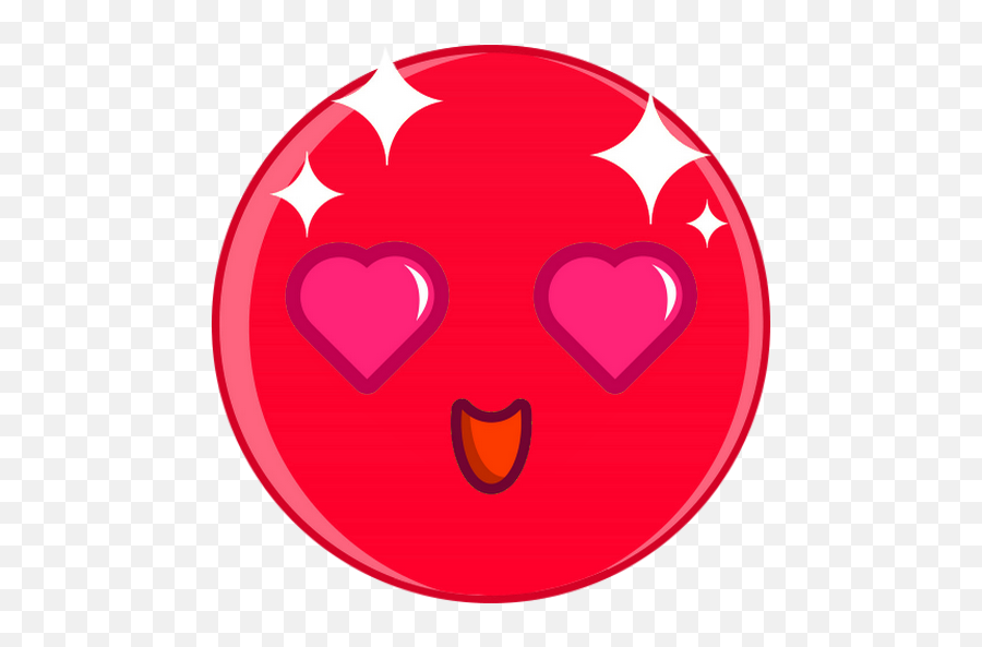 Jl Smiley Rouge Amoureux - Émoticône Clipart Cartoon Emoji,Red Green Emoji
