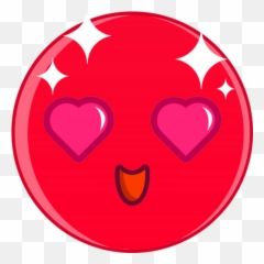 Jl Smiley Rouge Amoureux - Émoticône Clipart Cartoon Emoji,Red Green Emoji