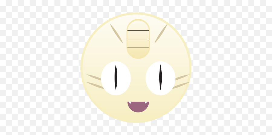 Pokemon Go Meowth Cute Monster Icon - Happy Emoji,Pokeball Emoticon