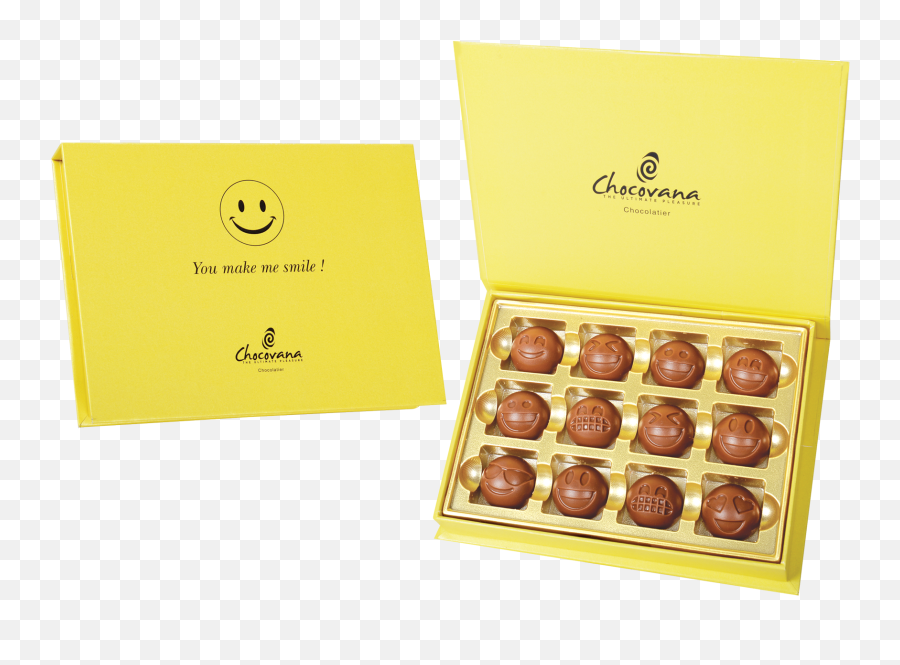 Monamie 8 Pieces Customized Belgian Chocolate Happy - Bonbon Emoji,Happy Birthday Emoji