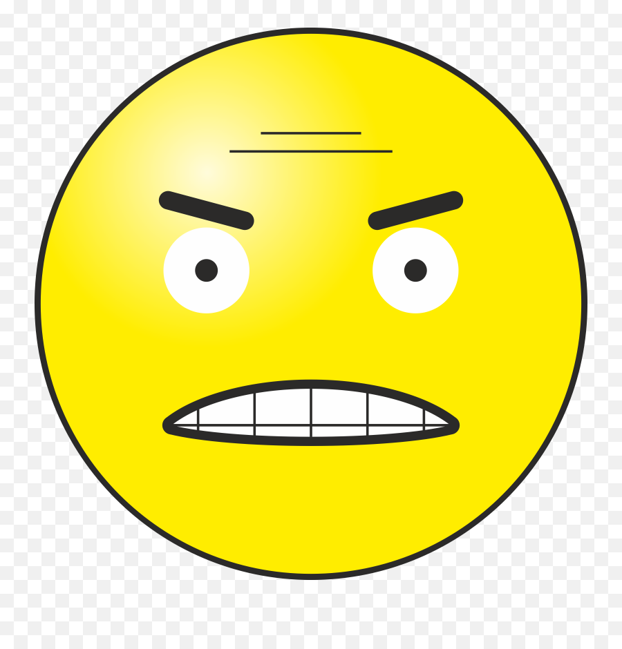 Angry Smiley Emoticon Emotion Face - Emoticon Emoji,Frustrated Emoji