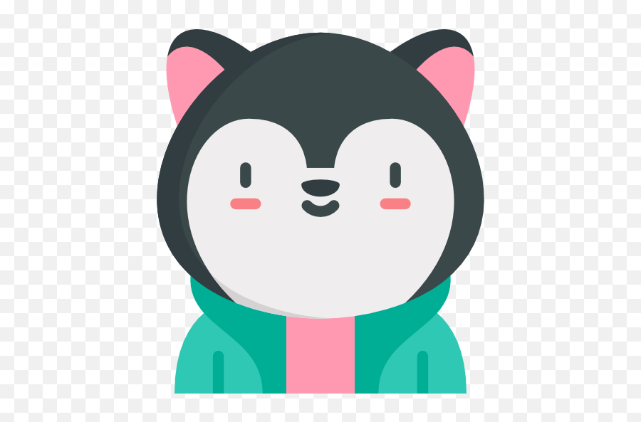 Husky Siberiano - Iconos Gratis De Emoticonos Happy Emoji,Emoticon Pinguino Para Facebook
