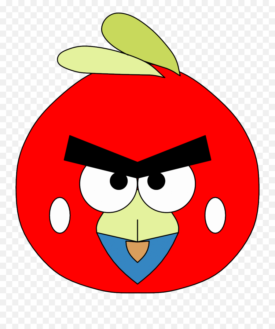 Download Angry Birds Hero Face Clipart - Clipart Bird Face Emoji,Bird Emoticon