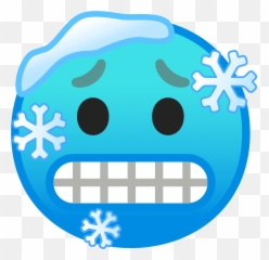 Cold Emoji - Cold Face,Frown Emoji