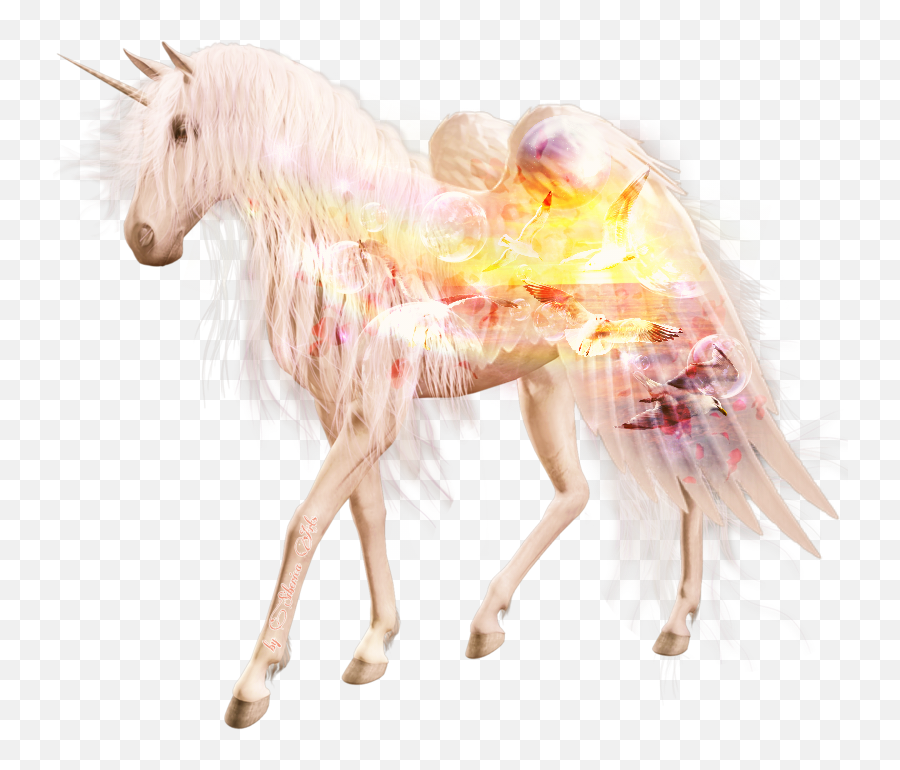 Unicorn Pegasus Horse Sea Sticker - Mythical Creature Emoji,Horse Horn Emoji