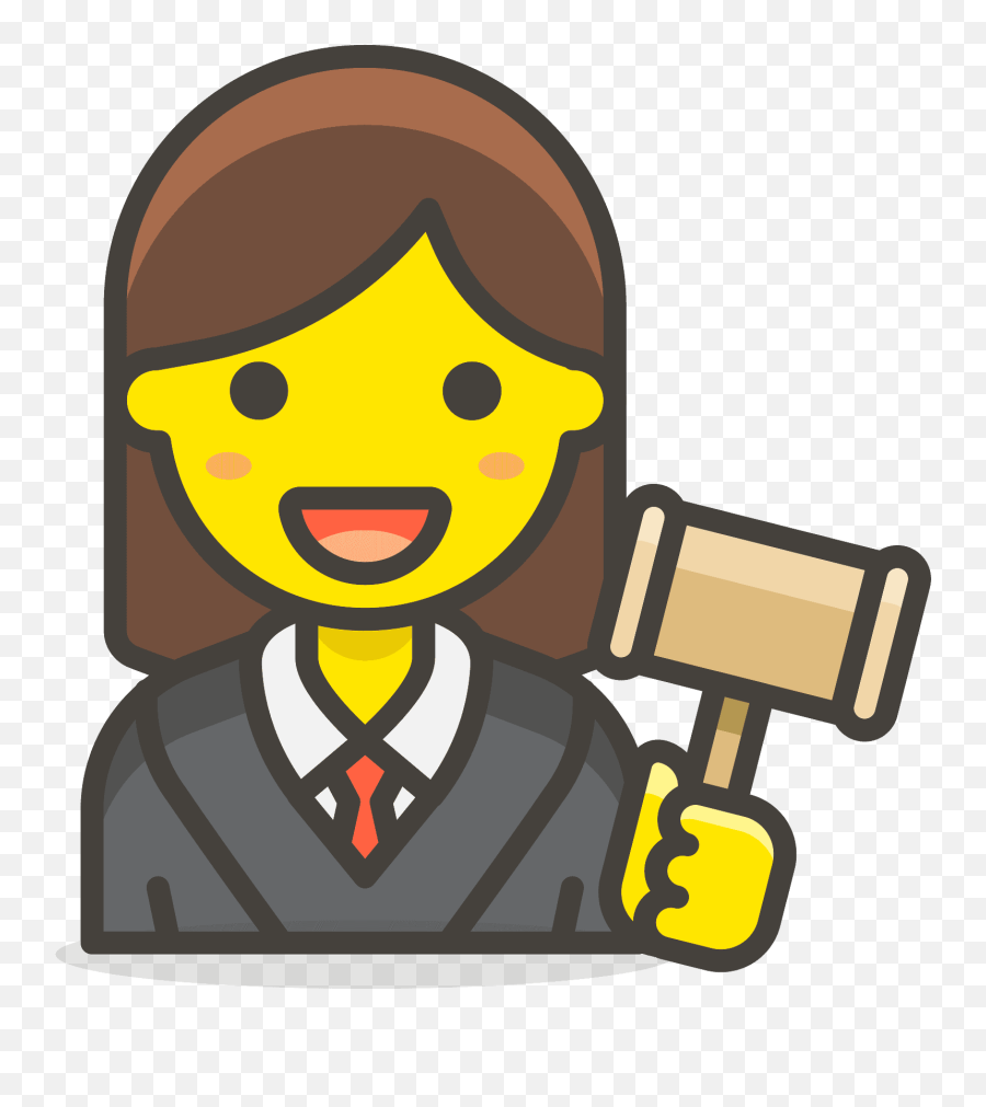 Woman Judge Emoji Clipart - Office Worker Icon Png,Justice Emoji Clothes