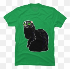 Green Cat T - Unisex Emoji,Cat Emotions Ear Chart