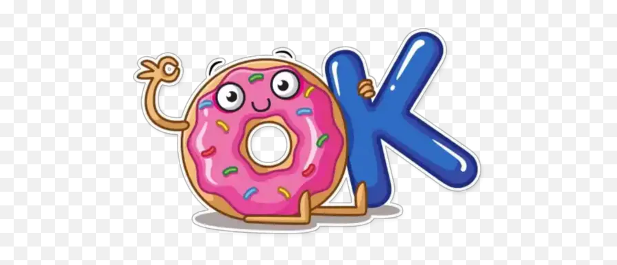 Donut And Coffee Sticker Für Whatsapp - Girly Emoji,Emoticon Huevos Groseria