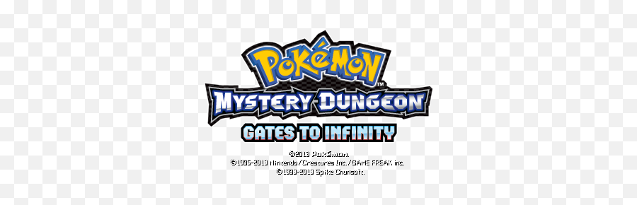 English Logo - Pokémon Mystery Dungeon Gates To Infinity Pokemon Gates To Infinity Logo Emoji,Emoji )0_0