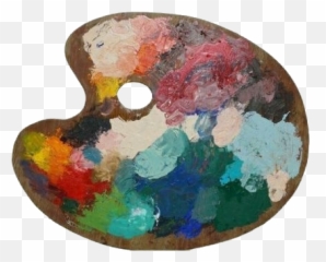 Palette Paint Art Aesthetic Tumblr - Art Materials Aesthetic Transparent Emoji,Art Palette Emoji