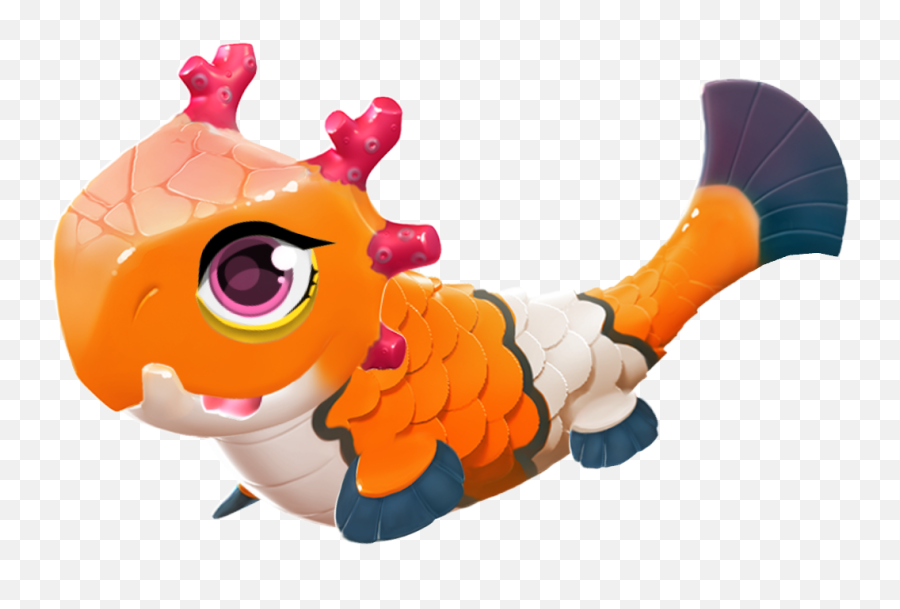 Dragon Mania Clownfish Dragon Clipart - Dragon Mania Legends Coralo Emoji,Clowfish Emoji