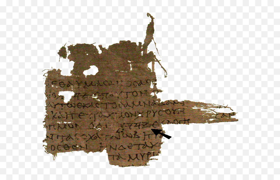 Septuagint Ancient Hebrew Bible Prophecy - Papyrus Fragment From A Septuagint Book Roll Emoji,Ancient Greke Quotes On Emotion