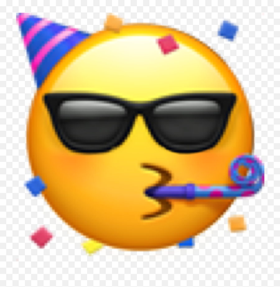 Cool Birthday Emoji Coolemoji Sticker By Eleni - Celebrating Emoji Png,The Cool Emoji