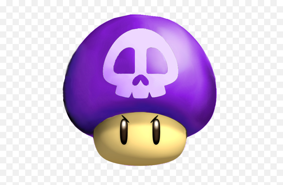 Poison Mushroom - Super Mario 3d Land Wiki Guide Ign Poison Mushroom Mario Emoji,Monster Hunter Question Mark Emoji