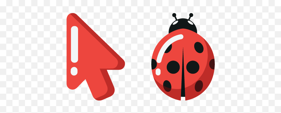 Minimal Ladybug Cursor U2013 Custom Cursor In 2021 Ladybug - Frog Cursor Emoji,Heroes Of The Storm Flag Emoji