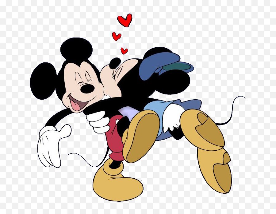 Mickey Mouse Pretty Animated Pictures Beautiful - Cartoon Minnie And Mickey Kissing Emoji,Emoticon Brujo