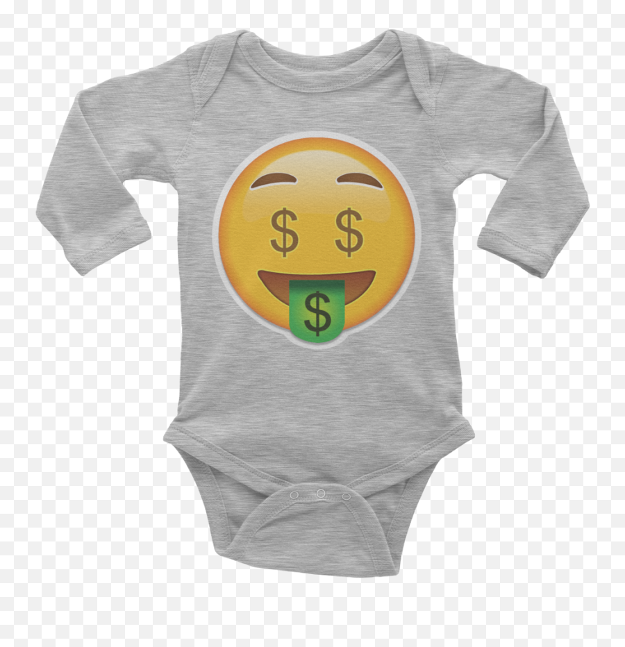 Download Hd Emoji Baby Long Sleeve One Piece - Fiascotees Name With Meaning Onesie,Baby Emoji Png