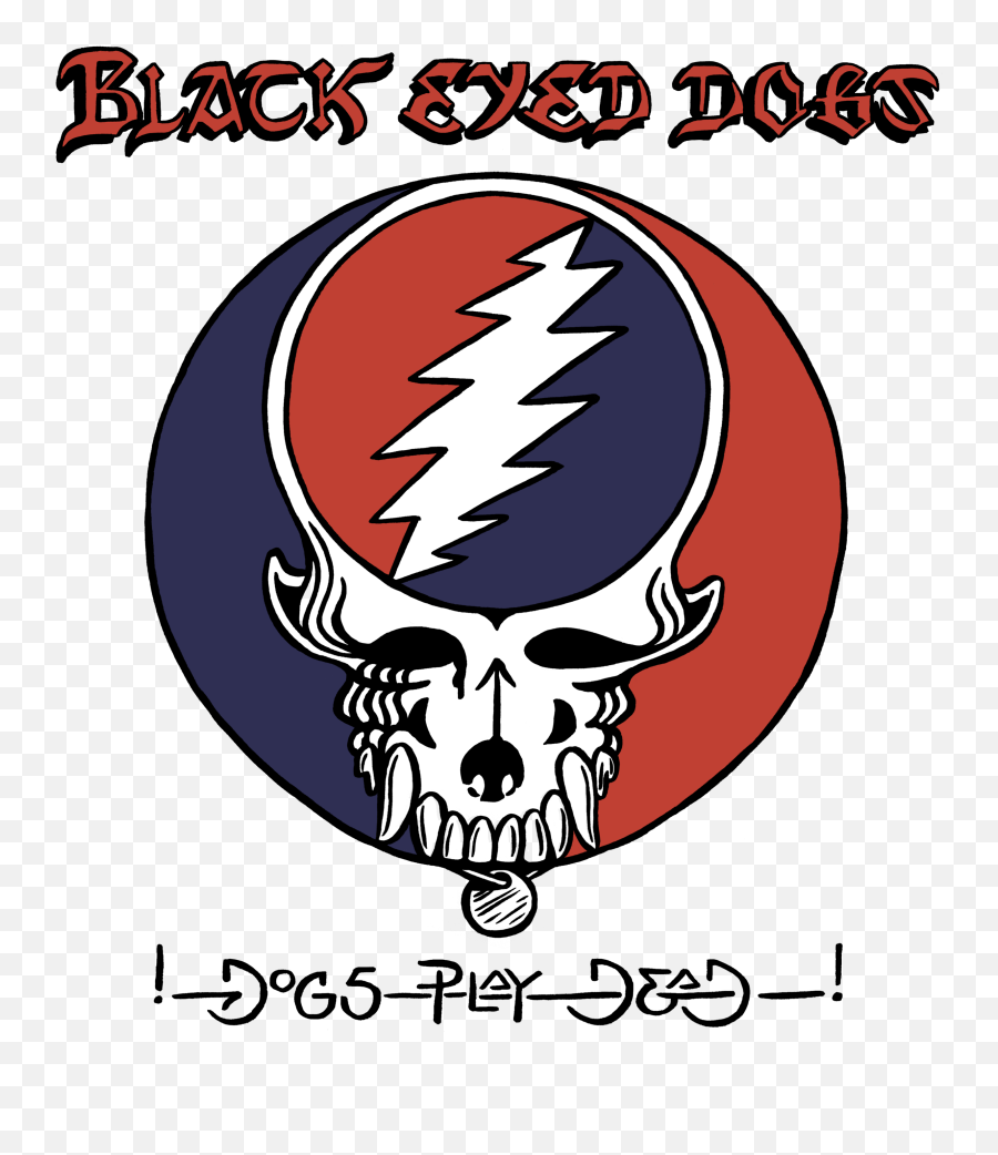 Shows U2014 Black Eyed Dogs Emoji,Grateful Dead Steal Your Face Emoticon