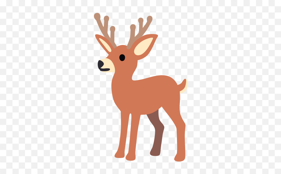 Deer Emoji - Ciervo Emoji,Reindeer Emoji