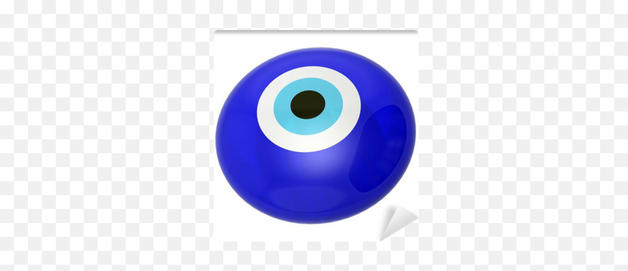 Wall Mural Evil Eye Amulet On A White Background - Pixershk Emoji,Glasses Emoji Copy And Paste