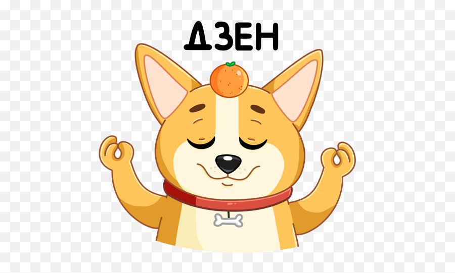 Vk Sticker 47 From Collection Yami Download For Free Emoji,Corgi Emojis