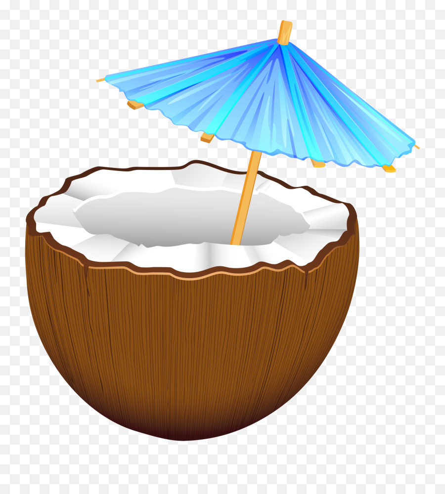 Coconut Cocktail Png Clip Art - Coconut Drink Png Clipart Emoji,Cocktail Sunrise Emoji