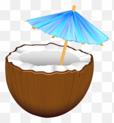 Coconut Cocktail Png Clip Art - Coconut Drink Png Clipart Emoji,Cocktail Sunrise Emoji