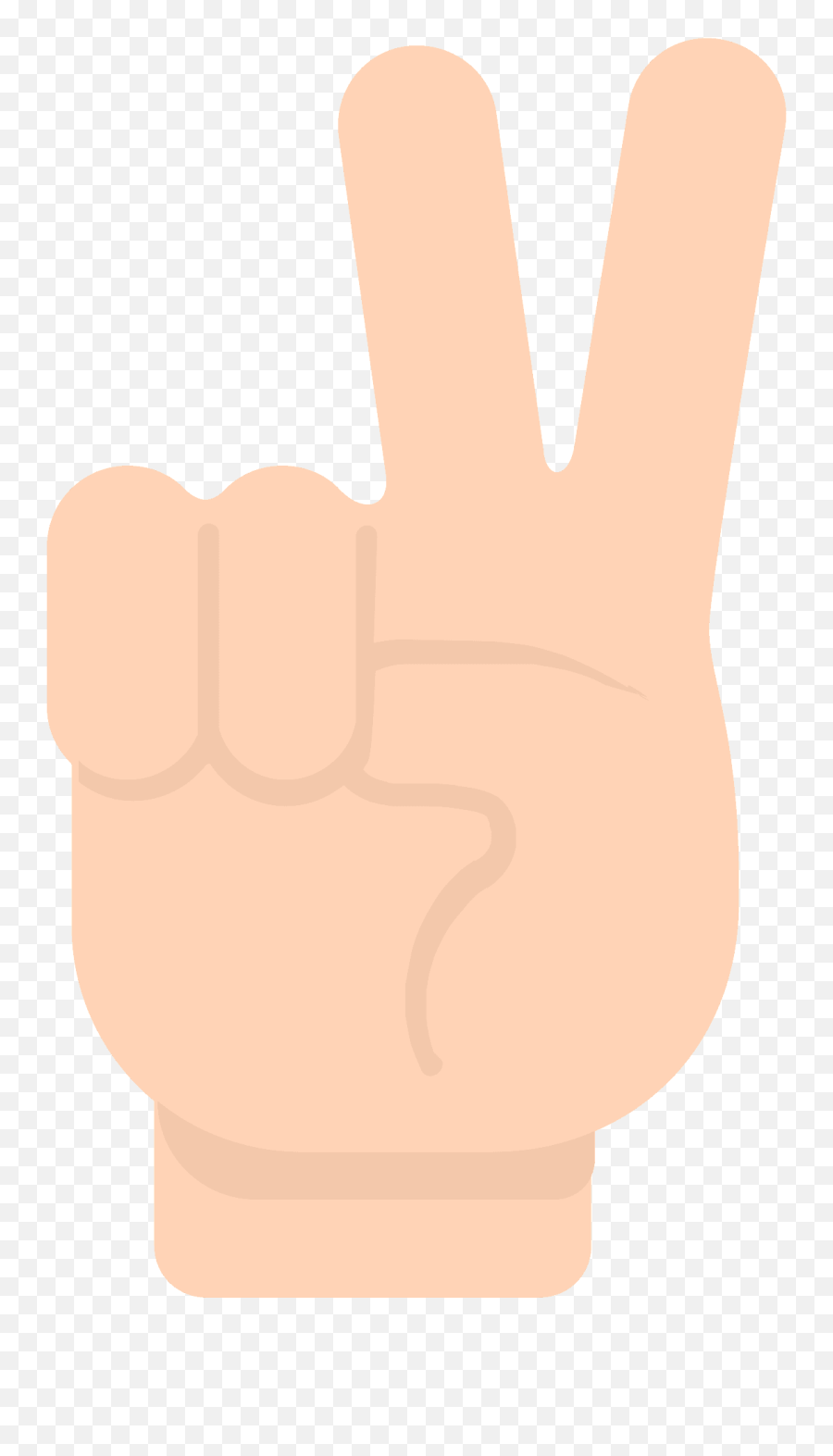 Victory Hand Emoji Clipart - Sign Language,Vulcan Salute Emoji For Android