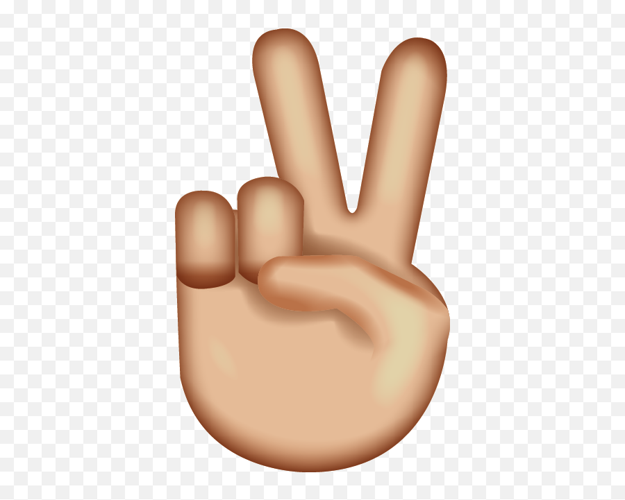 Download Victory Hand Emoji - Peace Emoji,Hand Emoji