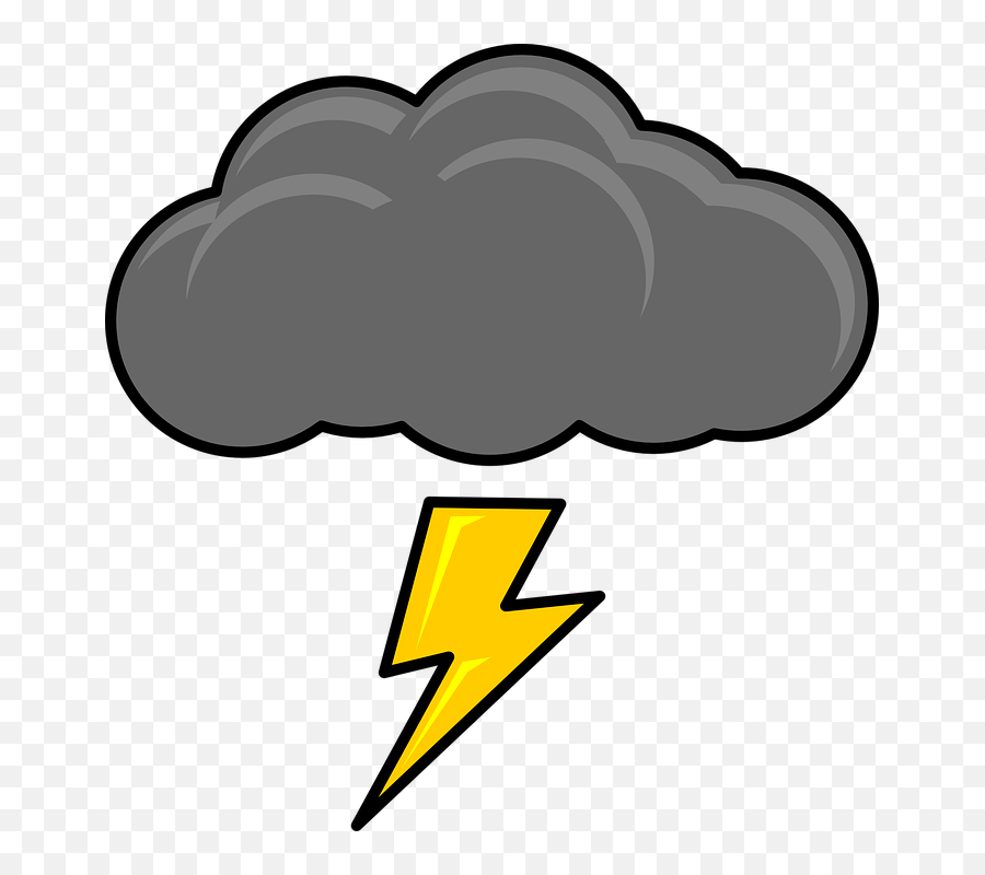 Download Lightning Bolt Lightning - Thundercloud Clip Art Emoji,Emoticons Lightning Bolt