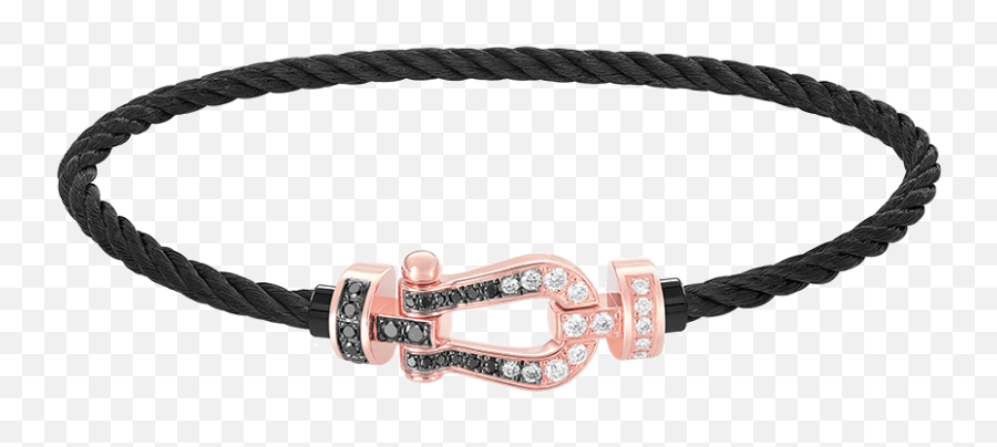 Force 10 Bracelet 18k Pink Gold And - Fred Black Diamonds Emoji,Braclet That Helps Maintain Emotion