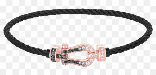 Force 10 Bracelet 18k Pink Gold And - Fred Black Diamonds Emoji,Braclet That Helps Maintain Emotion