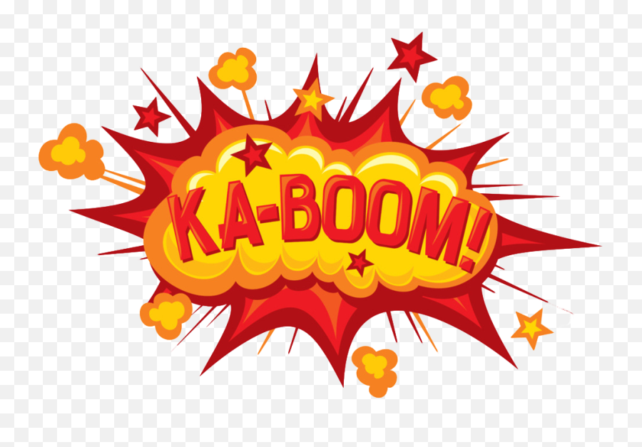 Clipart Explosion Kaboom - Onomatopoeia Examples Emoji,Boom Emoji