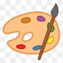 Images For Art Palette Clip Art - Paint Palette Clipart Emoji,Art Palette Emoji