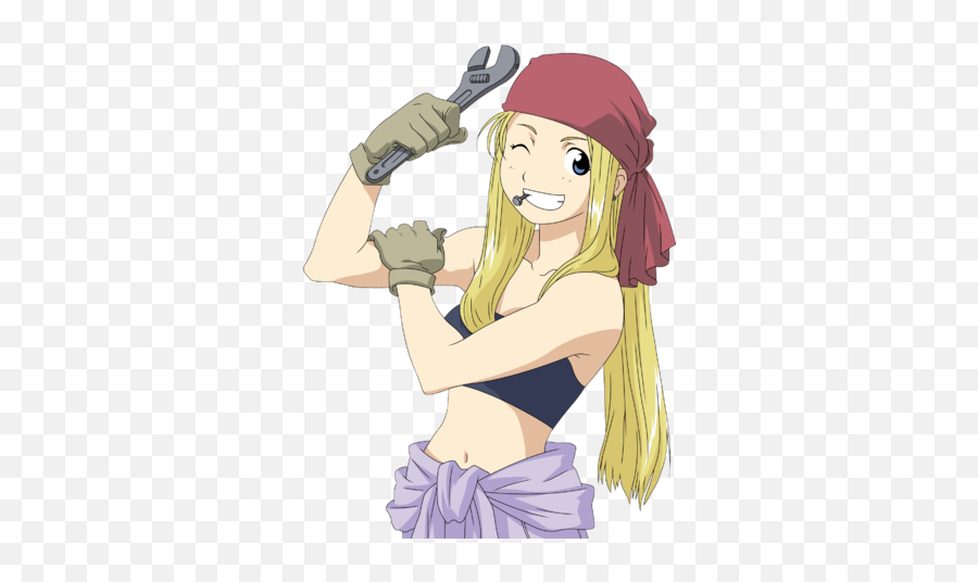 Main Supporting - Winry Rockbell Emoji,Fma Brotherhood Funny Emotions