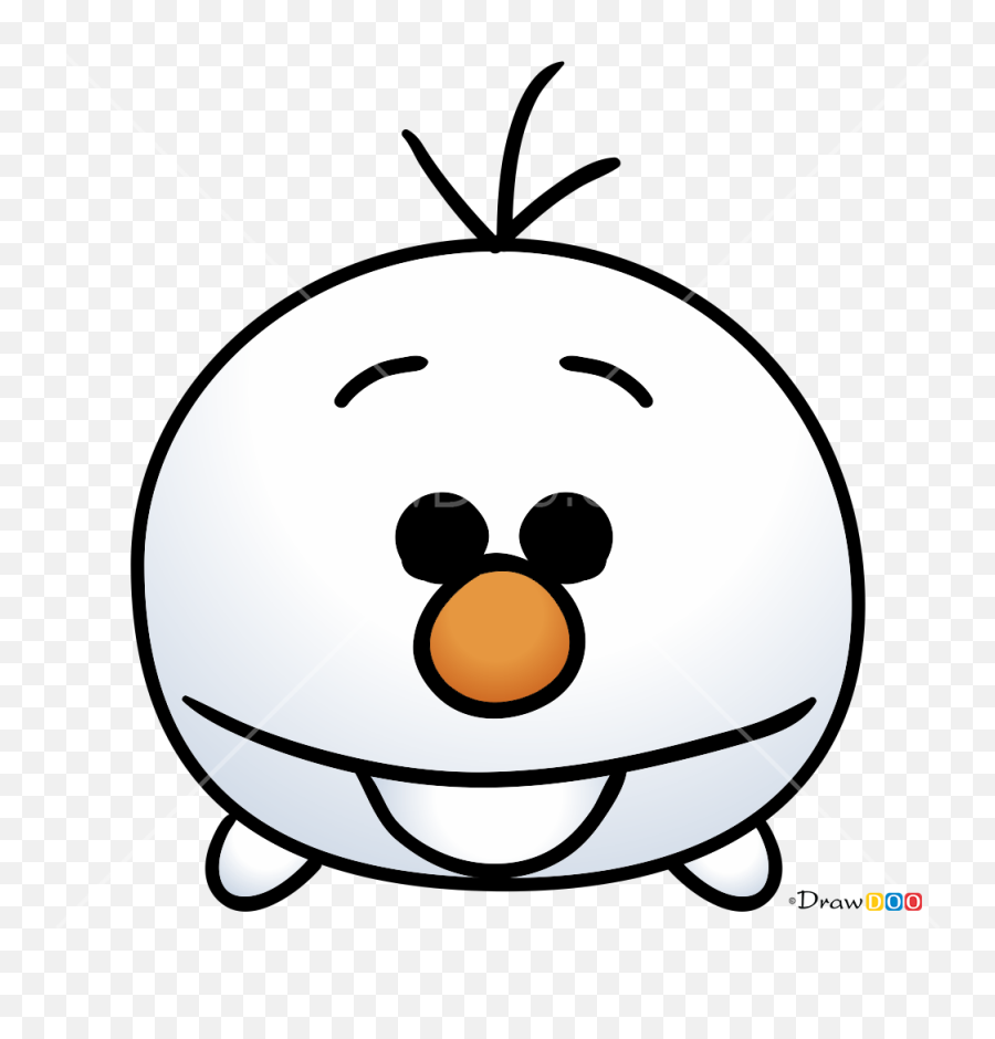 How To Draw Olaf Disney Tsum Tsum - Olaf Tsum Tsum Drawing Emoji,Tsum Tsum Emoji