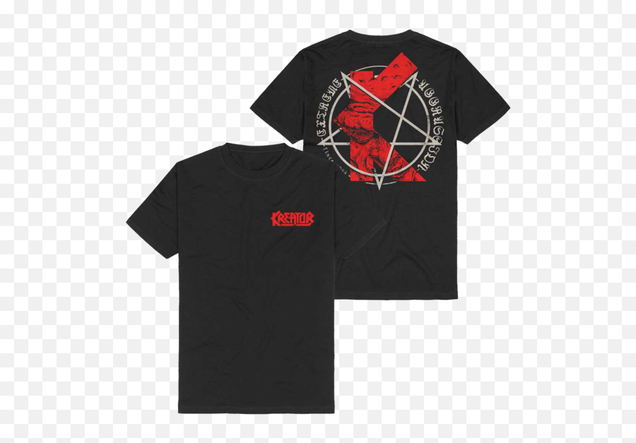 K - Kreator T Shirt 666 Emoji,Pentagram Emoticon -evil Facebook