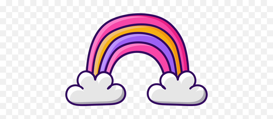 Rainbow Icons In Svg Png Ai To Download - Girly Emoji,Rainbow Emoji Svg
