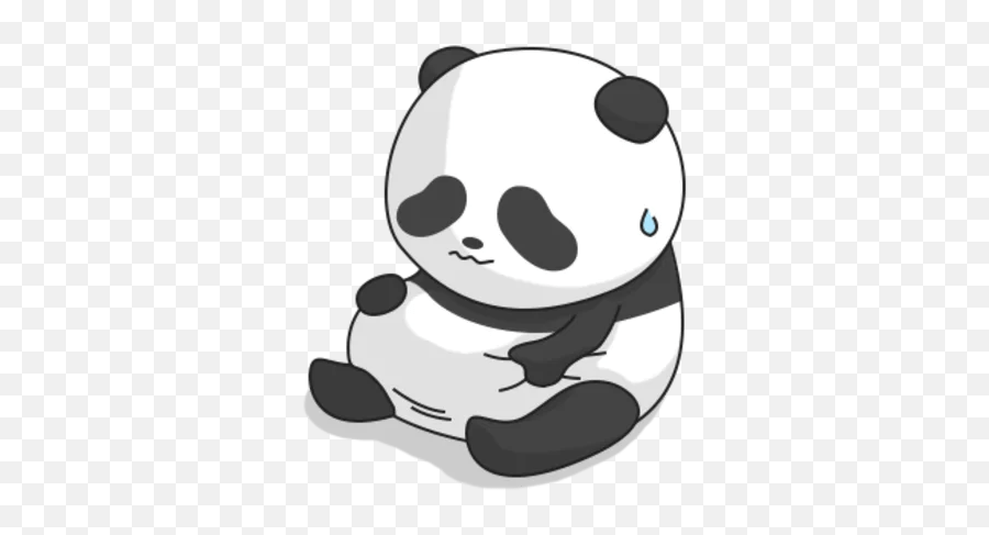 Giant Panda Stickers - Live Wa Stickers Dot Emoji,Panda Emotion Clipart