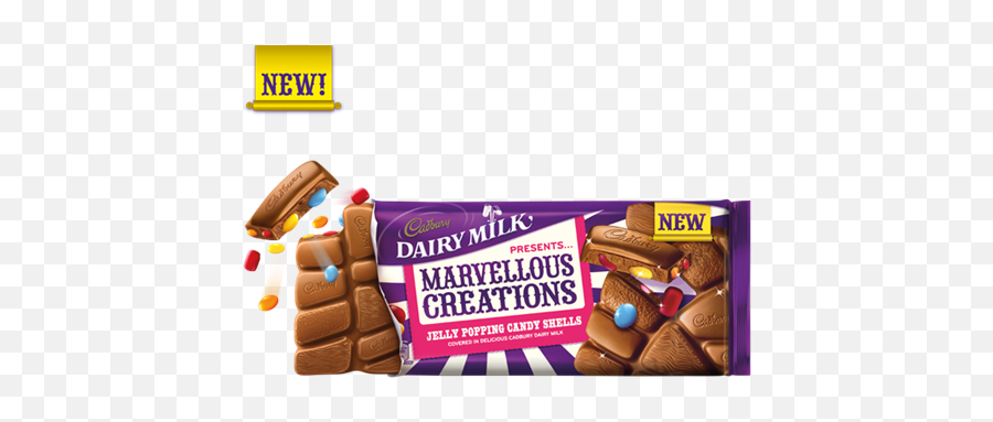 Cadbury Jelly Popping Candy Chocolate Chocolate Shake Pop - Cadbury Marvelous Creations Emoji,Does Chocolate Help Mrns Emotions