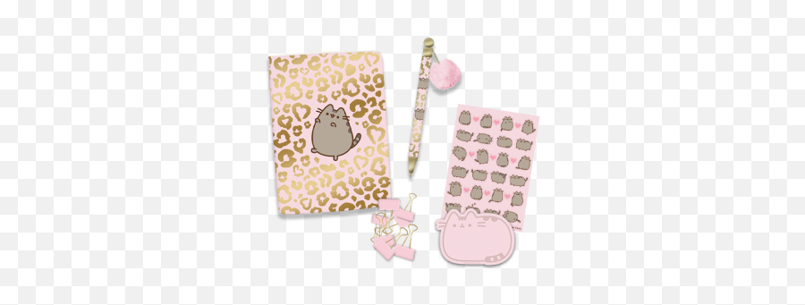 Pusheen - Pusheen Wild Side Stationery Set Emoji,Pusheen Emotions Pjs