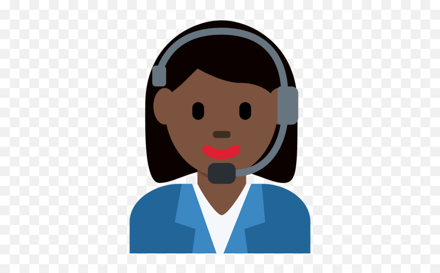 Dark Skin Tone Emoji - For Adult,Emoji Oficinista