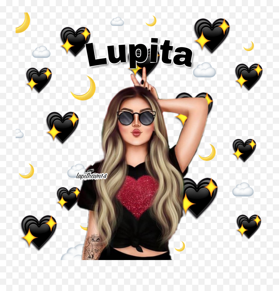 Chicastumblr Chicatumblr Corazones Sticker By Kdga - Chicas Tumblr Con Corazónes Emoji,Fondos Emojis